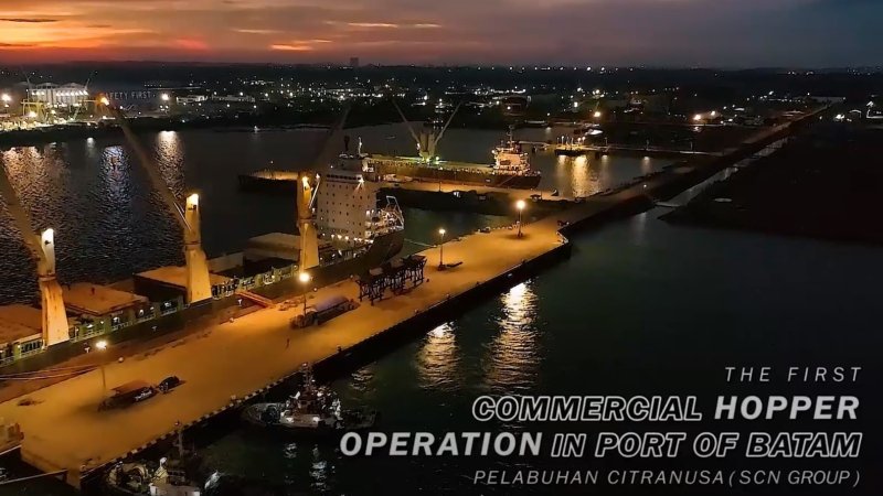 Hopper Operation in Citranusa Port Batam